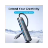 Концентратор Vention USB-C 5-in-1 3xUSB 3.0 + HDMI 4K60Hz + USB-C PD100W gray (TGMHB) - Image 3
