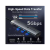 Концентратор Vention USB-C 5-in-1 3xUSB 3.0 + HDMI 4K60Hz + USB-C PD100W gray (TGMHB) - Image 7