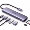 Концентратор Ugreen USB-C 7-in-1 2xUSB 3.0 + USB-C PD100W + HDMI 4K30Hz + SD/TF black (15214) - Image 2