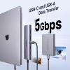 Концентратор Ugreen USB-C 7-in-1 2xUSB 3.0 + USB-C PD100W + HDMI 4K30Hz + SD/TF black (15214) - Image 6