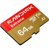 Карта пам'яті SanDisk 64GB microSDXC C10 UHS-I U3 A2 V30 R170/W80MB/s Extreme GO (SDSQXGN-064G-GN6MN) - Image 2