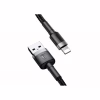 Дата кабель USB 2.0 AM to Lightning 2.0m Cafule 1.5A gray+black Baseus (CALKLF-CG1) - Image 2
