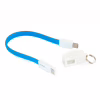Дата кабель USB 2.0 AM to USB-C 0.18m blue Extradigital (KBU1787) - Image 2