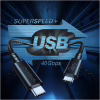 Дата кабель USB-C to USB-C 0.8m USB 4 100W 40Gbps 8K60Hz Choetech (XCC-1028) - Image 3