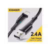 Дата кабель USB 2.0 AM to Lightning 1.0m 2.4A black Essager (EXCL-LS01) - Image 2