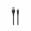 Дата кабель USB 2.0 AM to USB-C 0.3m cylindric nylon back Vinga (VCPDCTCCANB03BK) - Image 2