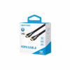 Кабель мультимедийный HDMI M to HDMI M 0.5m V2.0 4K60Hz braided zinc alloy black Vention (ALMBD) - Image 3