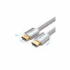 Кабель мультимедийный HDMI M to HDMI M 5.0m V2.1 4K60Hz braided aluminum alloy gray Vention (AABIJ) - Image 2