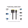 Кабель мультимедійний HDMI M to DVI M 1.5m 24+1pin 4K60Hz black Vention (ABFBG) - Image 2