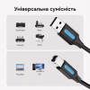 Кабель для принтера USB 2.0 AM/BM 0.5m PVC black Vention (COQBD) - Image 2