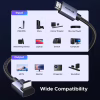 Кабель мультимедийный HDMI M to HDMI M 3.0m 8K60Hz 48Gbps braided black Ugreen (85242) - Image 8