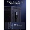 Перехідник HDMI M to HDMI F 8K60Hz 48Gbps 90° corner black Ugreen (85632) - Image 4