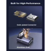 Перехідник HDMI M to HDMI F 8K60Hz 48Gbps 90° corner black Ugreen (85632) - Image 8