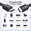 Кабель мультимедійний HDMI M to HDMI M 10.0m 8K60Hz 48Gbps braided Ugreen (95966) - Image 7