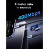 Дата кабель USB-C to USB-C 1.0m 240W 480Mbps braided black Ugreen (85973) - Image 4