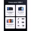 Дата кабель USB-C to USB-C 2.0m 240W 10Gbps braided black Ugreen (95619) - Image 7