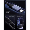 Дата кабель USB-C to USB-C 2.0m 240W 10Gbps braided black Ugreen (95619) - Image 8