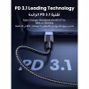 Дата кабель USB-C to USB-C 2.0m PD3.1 240W 480Mbps braided Starlight blue Ugreen (75732) - Image 3