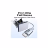 Дата кабель USB-C to USB-C 1.0m PD3.1 240W 480Mbps braided Starlight blue Ugreen (75731) - Image 2