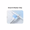 Дата кабель USB-C to USB-C 1.0m PD3.1 240W 480Mbps braided Starlight blue Ugreen (75731) - Image 3