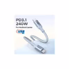 Дата кабель USB-C to USB-C 1.0m PD3.1 240W 480Mbps braided Starlight blue Ugreen (75731) - Image 4