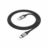 Дата кабель USB 2.0 AM to USB-C 1.0m 3A nylon X102 black HOCO (6942007608770) - Image 4