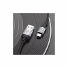 Дата кабель USB 2.0 AM to USB-C 1.0m 3A nylon X102 black HOCO (6942007608770) - Image 5