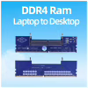 Конвертор Dynamode DDR4 Laptop SO-DIMM to Desktop DIMM RAM Memory (DM-DDR4-DIMM-Converter) - Image 2
