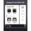Кишеня зовнішня Ugreen USB-C to M.2 B-Key/M+B Key SSD 5Gbps SATA 3.0 aluminum 0.5m (10903) - Image 2