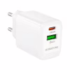 Зарядное устройство BOROFONE BN27 Fuente 1xUSB-C PD20W + 1xUSB QC3.0 White (6941991120268) - Image 2