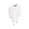 Зарядное устройство BOROFONE BN27 Fuente 1xUSB-C PD20W + 1xUSB QC3.0 White (6941991120268) - Image 4