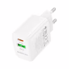 Зарядний пристрій BOROFONE BN27 Fuente 1xUSB-C PD20W + 1xUSB QC3.0 White (6941991120268) - Image 5