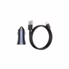 Зарядний пристрій Baseus 2xUSB QC3.0 + cable USB to USB-C 40W Golden Contactor Pro dark gray (TZCCJD-A0G) - Image 4