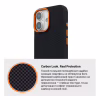Чехол для мобильного телефона Armorstandart LikeCarbon2 SE MagCase Apple iPhone 17 Kevlar Black Orange (ARM89163) - Image 7