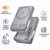 Батарея універсальна HOCO 10000mAh Sunlight PD/20W Magnetic with stand Metal Grey (Q36A / 714987) - Image 2