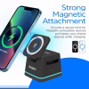 Зарядний пристрій Energizer 15W 3-in-1 magnetic wireless black (WCP307) - Image 6