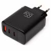 Зарядний пристрій Vinga 2xUSB-C + USB-A Display 65W (VCR65ACCDB) - Image 7