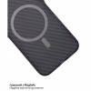Чохол до мобільного телефона BeCover FIBRA Carbonite MagSafe Apple iPhone 17 Pro Max Black (715410) - Image 6