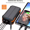 Батарея універсальна Choetech 10000mAh, 5V/2.1A, solar panel, Qi-5W, Black-Orange (B659-OR) - Image 6