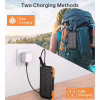 Батарея універсальна Choetech 10000mAh, 5V/2.1A, solar panel, Qi-5W, Black-Orange (B659-OR) - Image 7