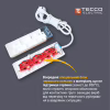 Мережевий подовжувач TECCO 1.5m white (8681277843556) - Image 5