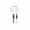 Патч-корд 3m UTP cat 6 RJ-45 flat black Vention (IBJBI) - Image 9