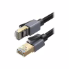 Патч-корд 2m F/FTP cat 8 RJ-45 black 40Gbps 2000MHz Ugreen (85370) - Image 3