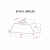 Витяжка кухонна Perfelli BI 5652 WH 1000 LED - Image 11