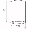 Витяжка кухонна GRANADO Yunkos 1604-1200 inox (GCH7436477) - Image 10