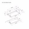 Витяжка кухонна Pyramida CX 52 (1100) E WH - Image 6
