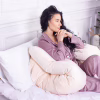 Подушка MirSon для беременных и отдыха Velvet Line №8019 U-образная Cream (2200006178514) - Image 5
