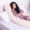 Подушка MirSon для беременных и отдыха Velvet Line №8019 U-образная Cream (2200006178514) - Image 6