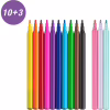 Фломастери Faber-Castell Єдиноріг 10 кольорів + 3 пастельних металика + наклейки у картонній коробці (32632) - Image 5