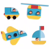 Настольная игра Djeco Набор деревянных геометрических фигур Ze Geo Vroom (DJ06436) - Image 4